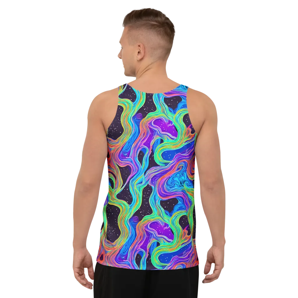 Infinite Chromatics on Men's Tank Top — Back