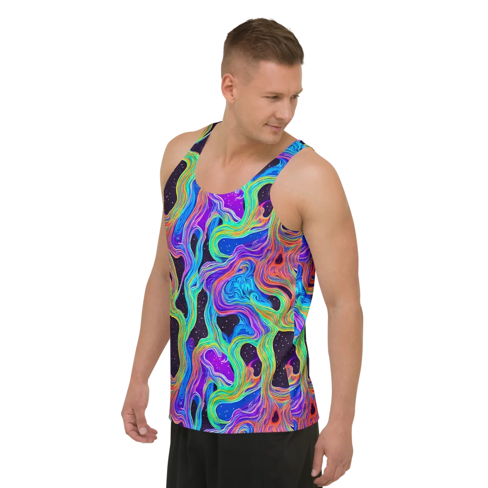 Infinite Chromatics on Men's Tank Top — Left Front