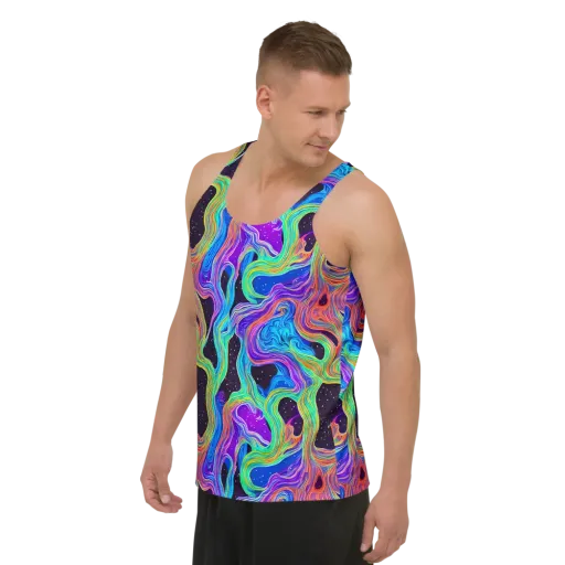 Infinite Chromatics on a Men's Tank Top
