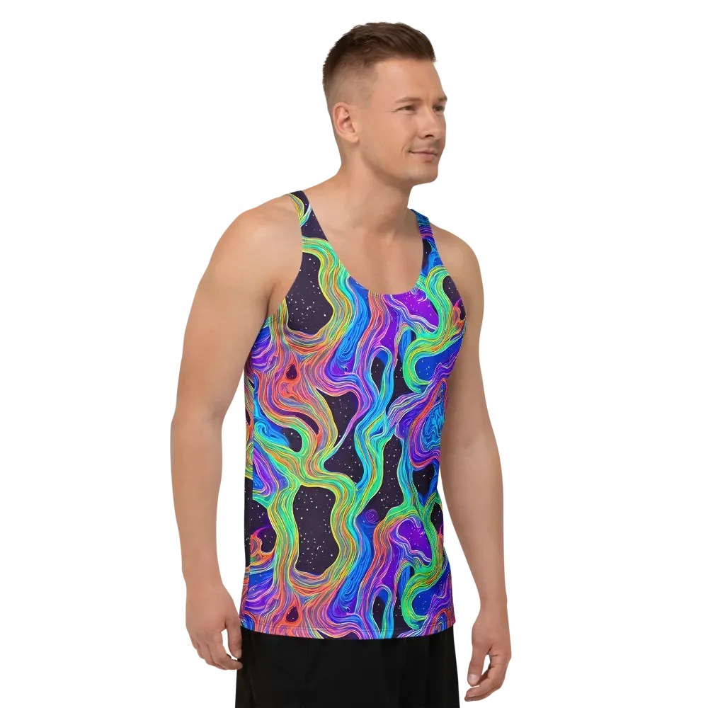 Infinite Chromatics on Men's Tank Top — Right Front