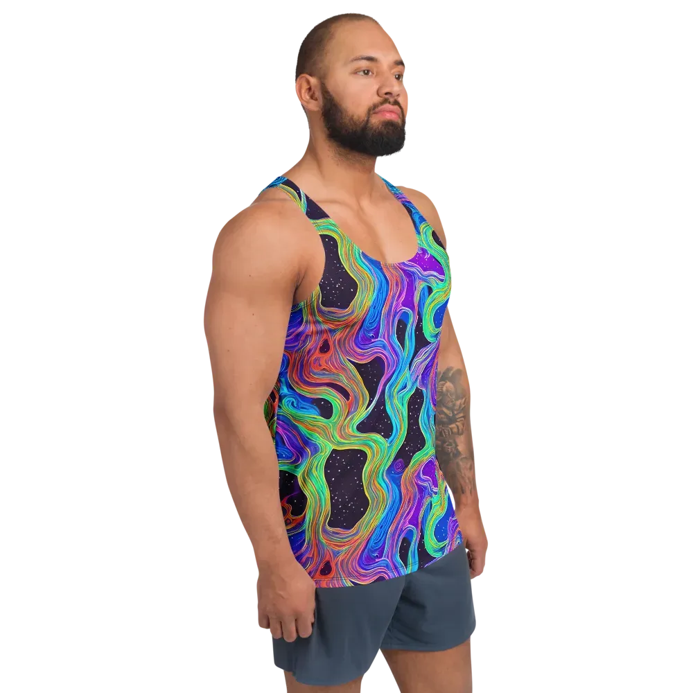 Infinite Chromatics on Men's Tank Top — Right Front