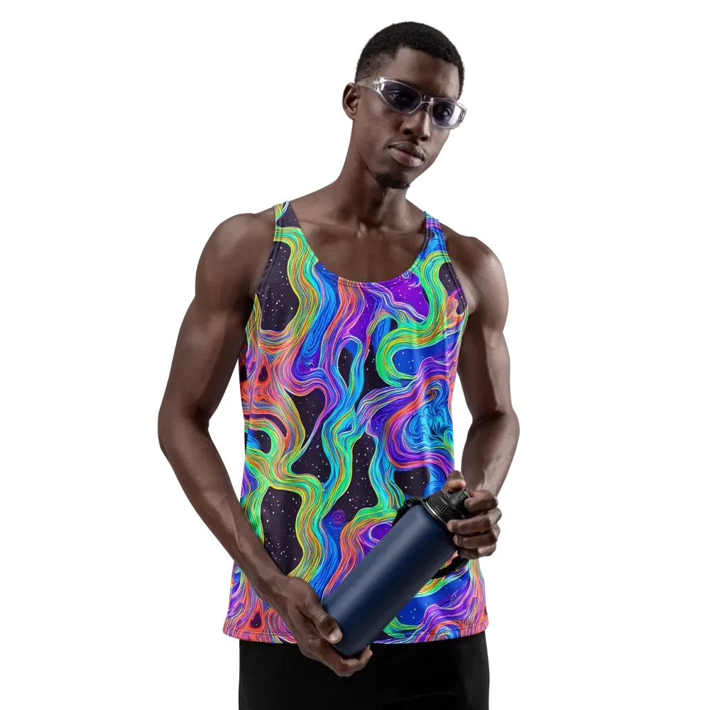 Infinite Chromatics on Men's Tank Top — Front
