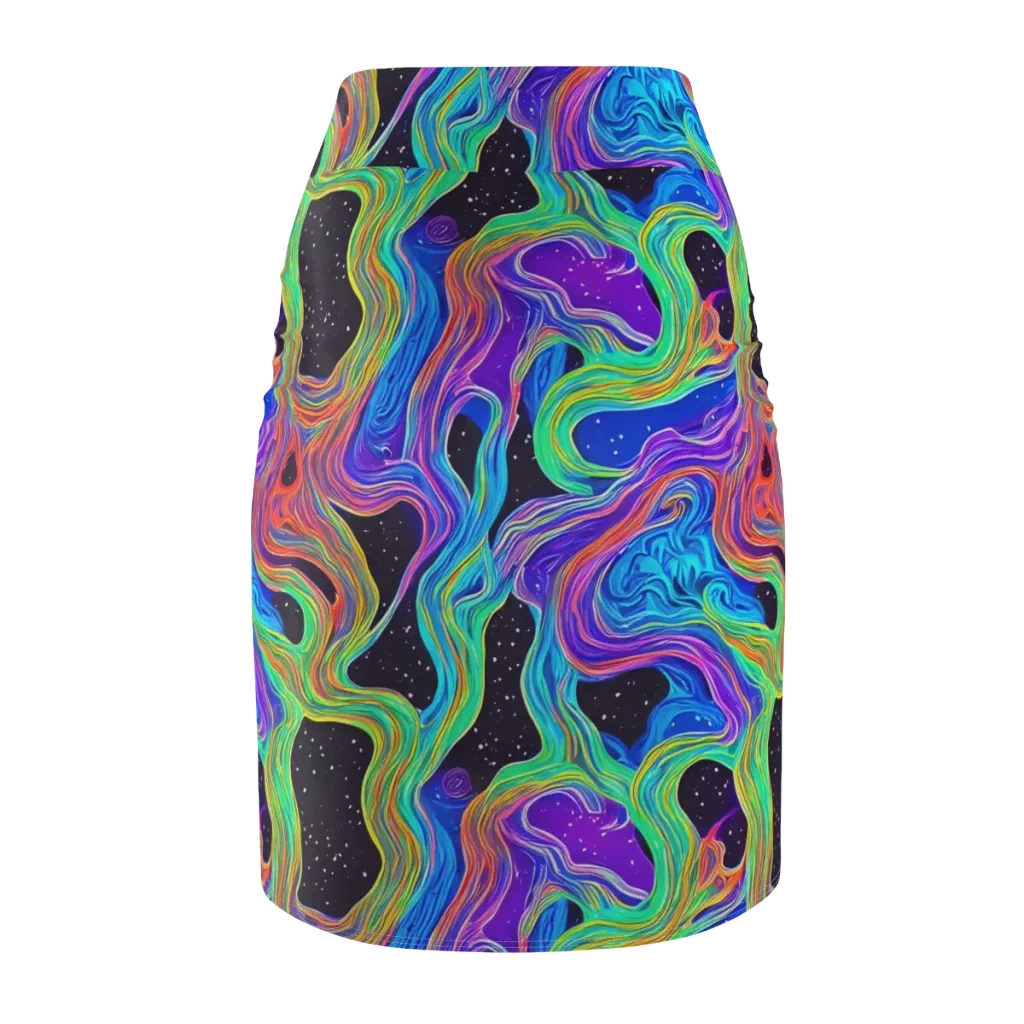 Infinite Chromatics on Pencil Skirt — Back