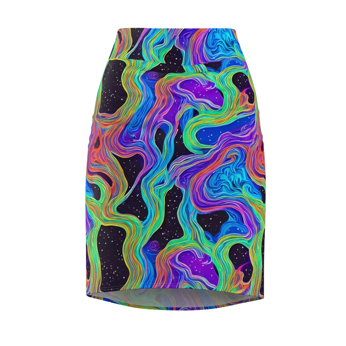 Infinite Chromatics on Pencil Skirt — Front