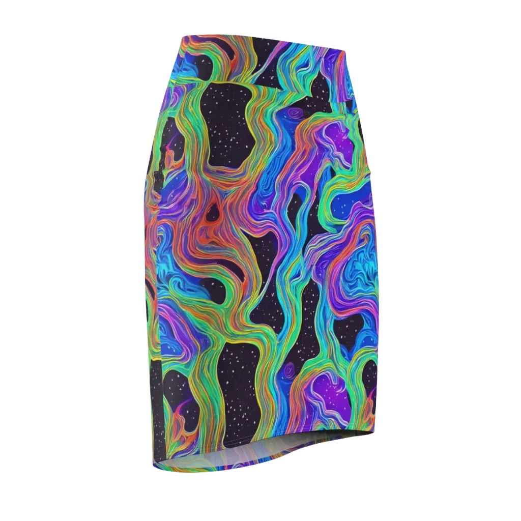 Infinite Chromatics on Pencil Skirt — Front Side