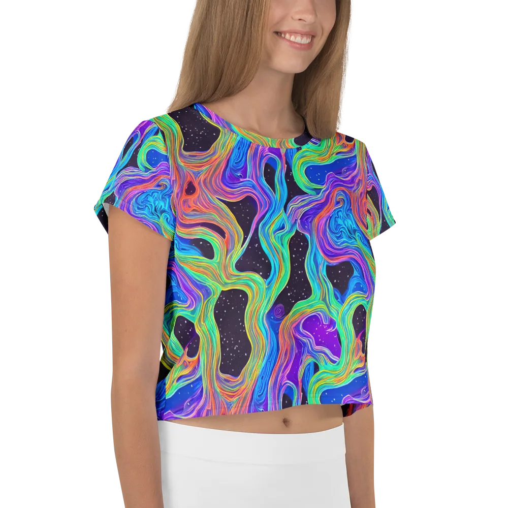 Infinite Chromatics on Crop Tee — Right