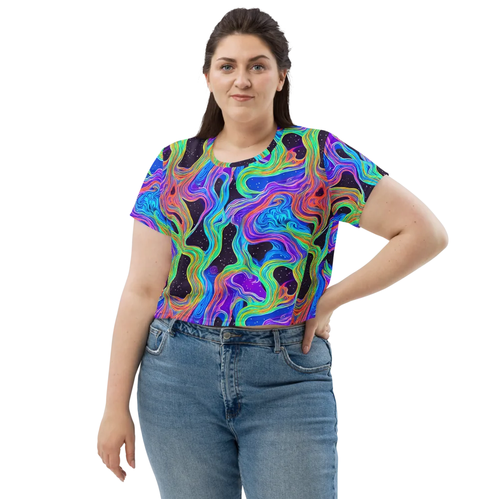Infinite Chromatics on Crop Tee — Front