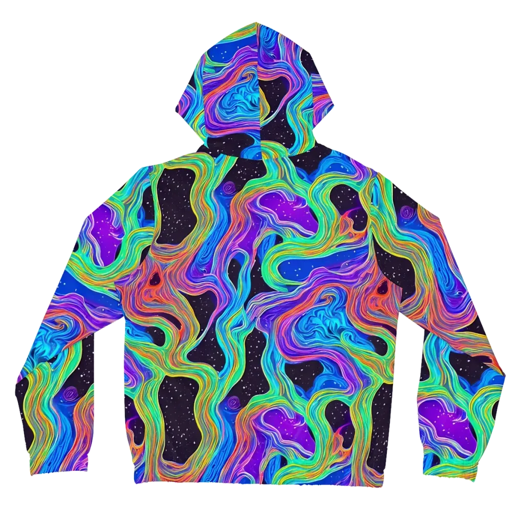 Infinite Chromatics on Women's Full-Zip Hoodie — Back