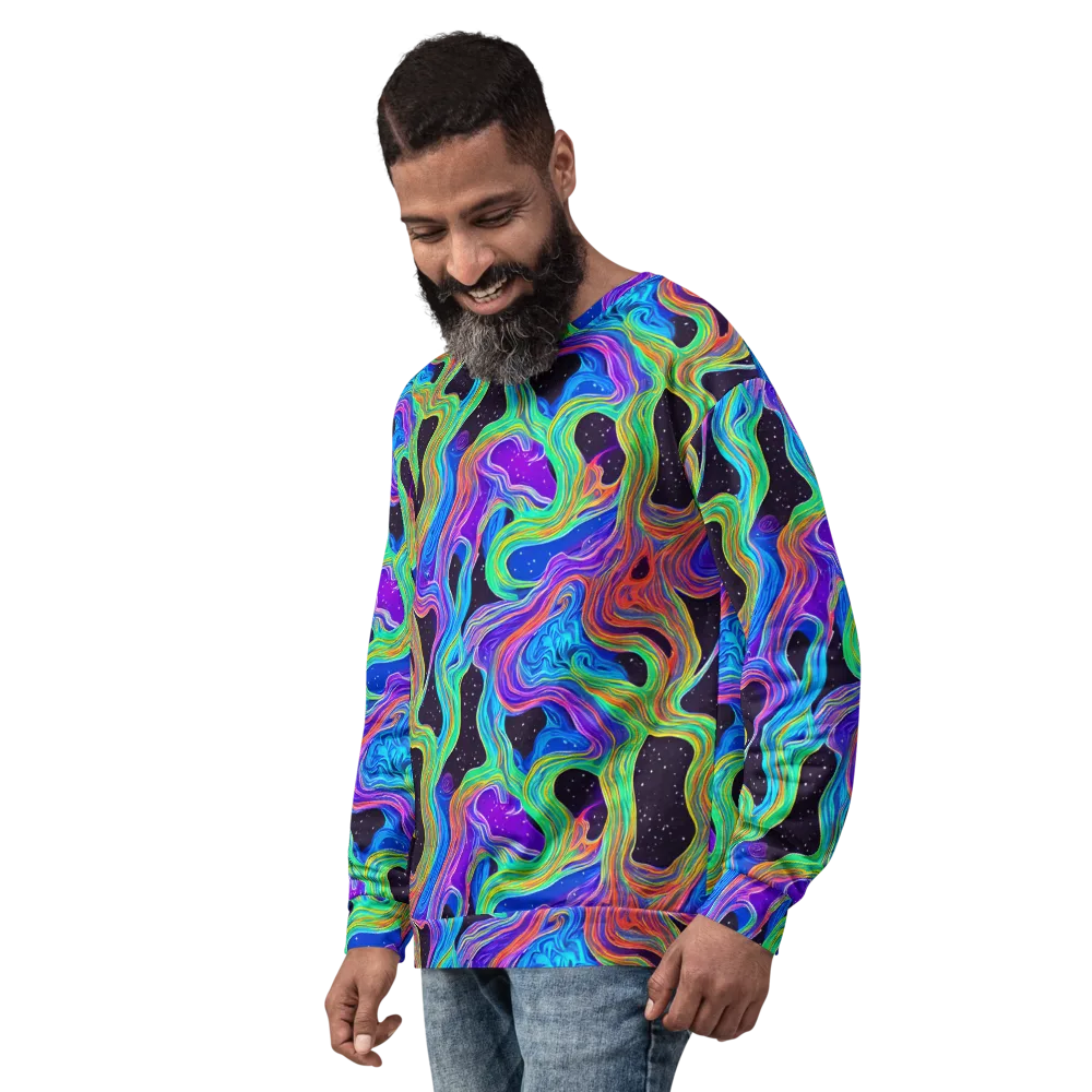 Infinite Chromatics on Sweatshirt — Left Front