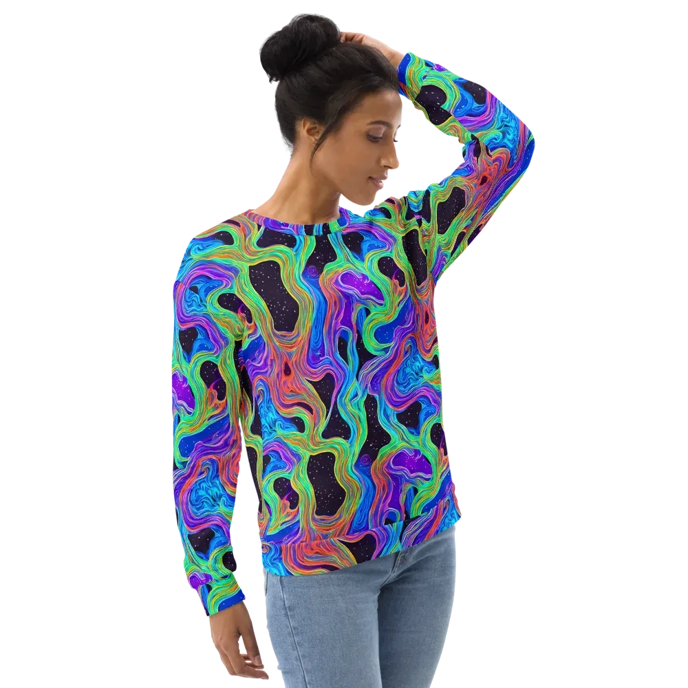 Infinite Chromatics on Sweatshirt — Right Front