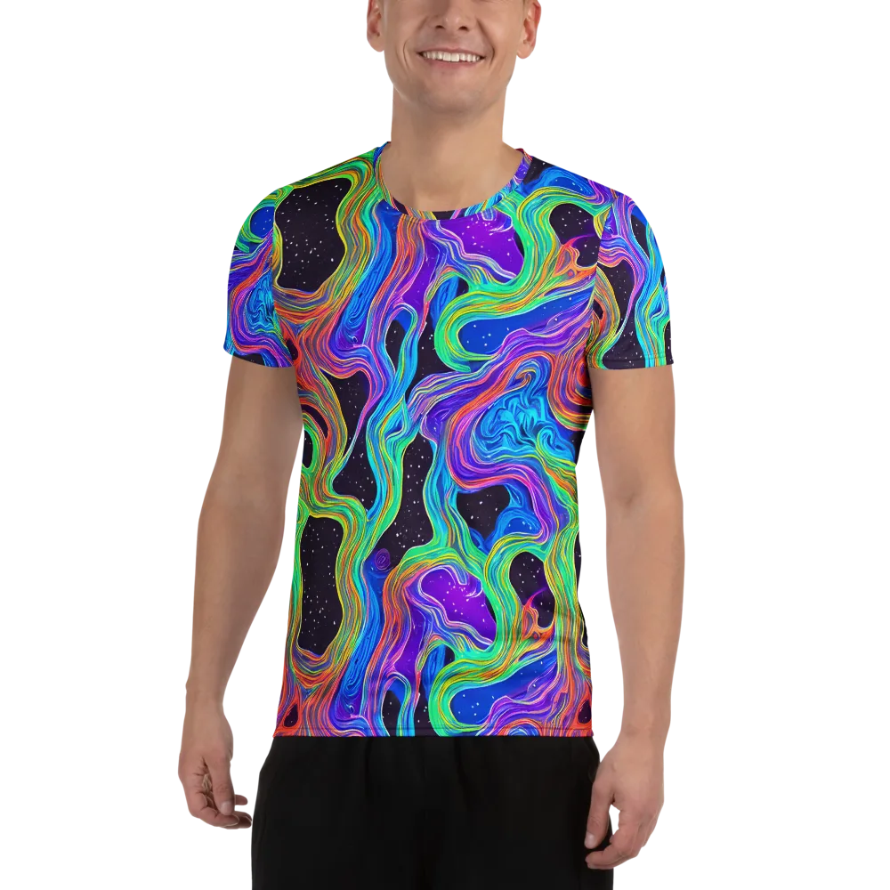 Infinite Chromatics on Men's Athletic T-Shirt — Front