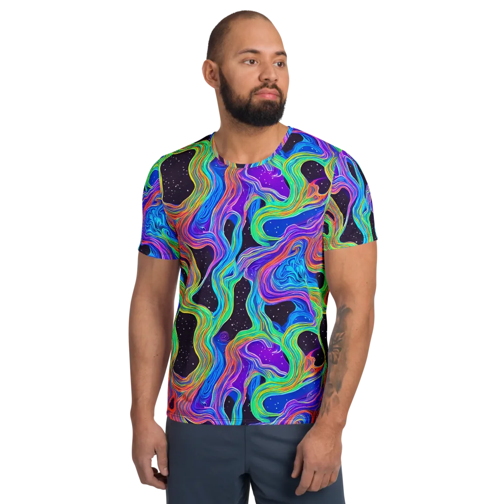 Infinite Chromatics on Men's Athletic T-Shirt — Front