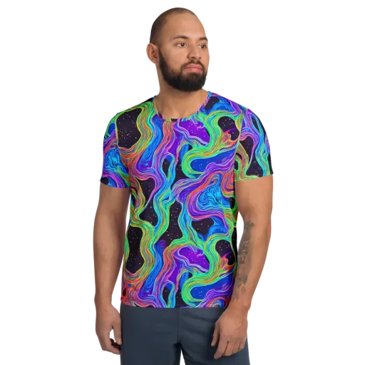 Infinite Chromatics on a Men's Athletic T-Shirt