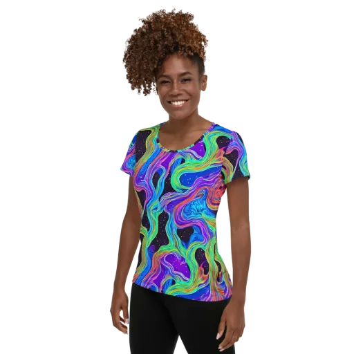 Infinite Chromatics on a Women's Athletic T-Shirt