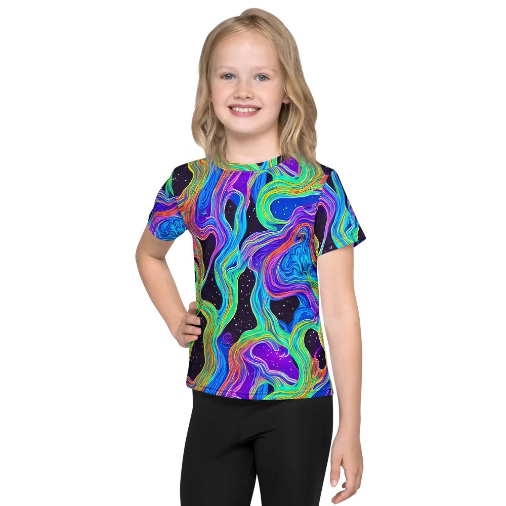 Infinite Chromatics on Kids Crew Neck T-Shirt — Front
