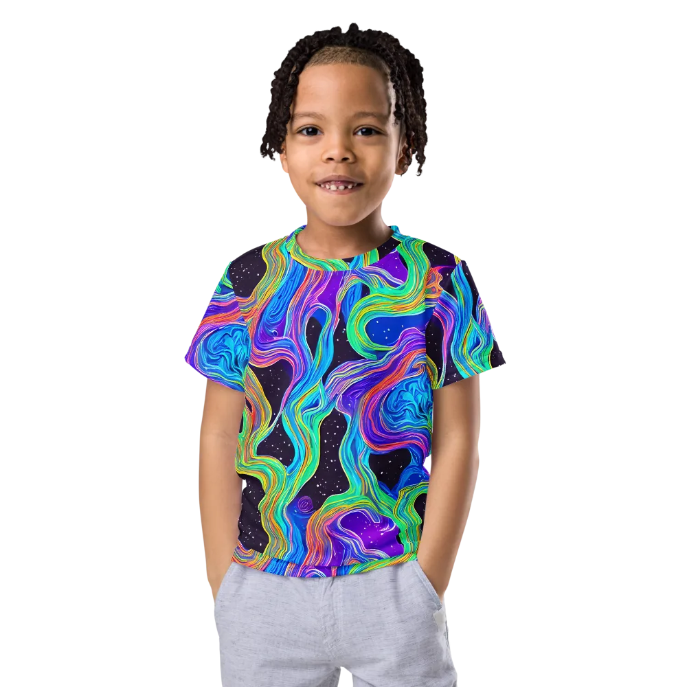 Infinite Chromatics on Kids Crew Neck T-Shirt — Front