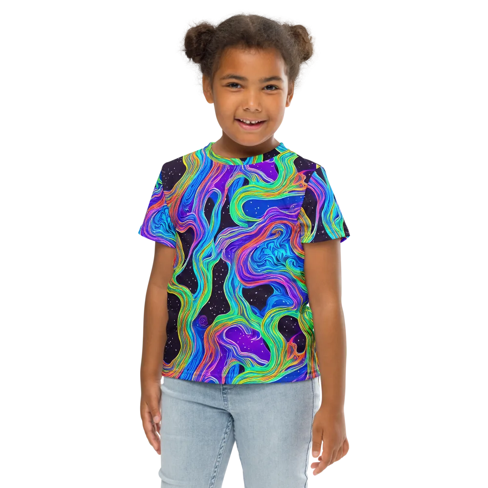 Infinite Chromatics on Kids Crew Neck T-Shirt — Front