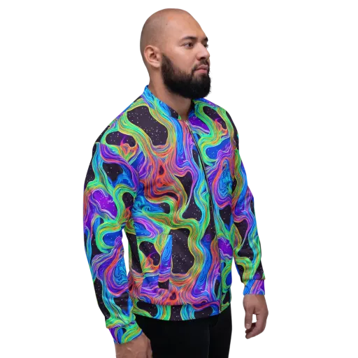 Infinite Chromatics on a Bomber Jacket