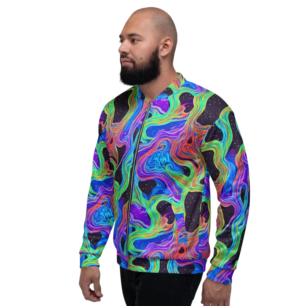 Infinite Chromatics on Bomber Jacket — Left