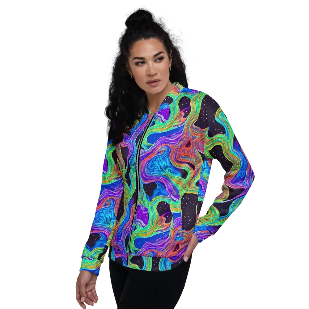 Infinite Chromatics on Bomber Jacket — Left