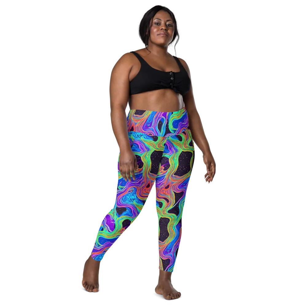 Infinite Chromatics on Leggings with Pockets — Front