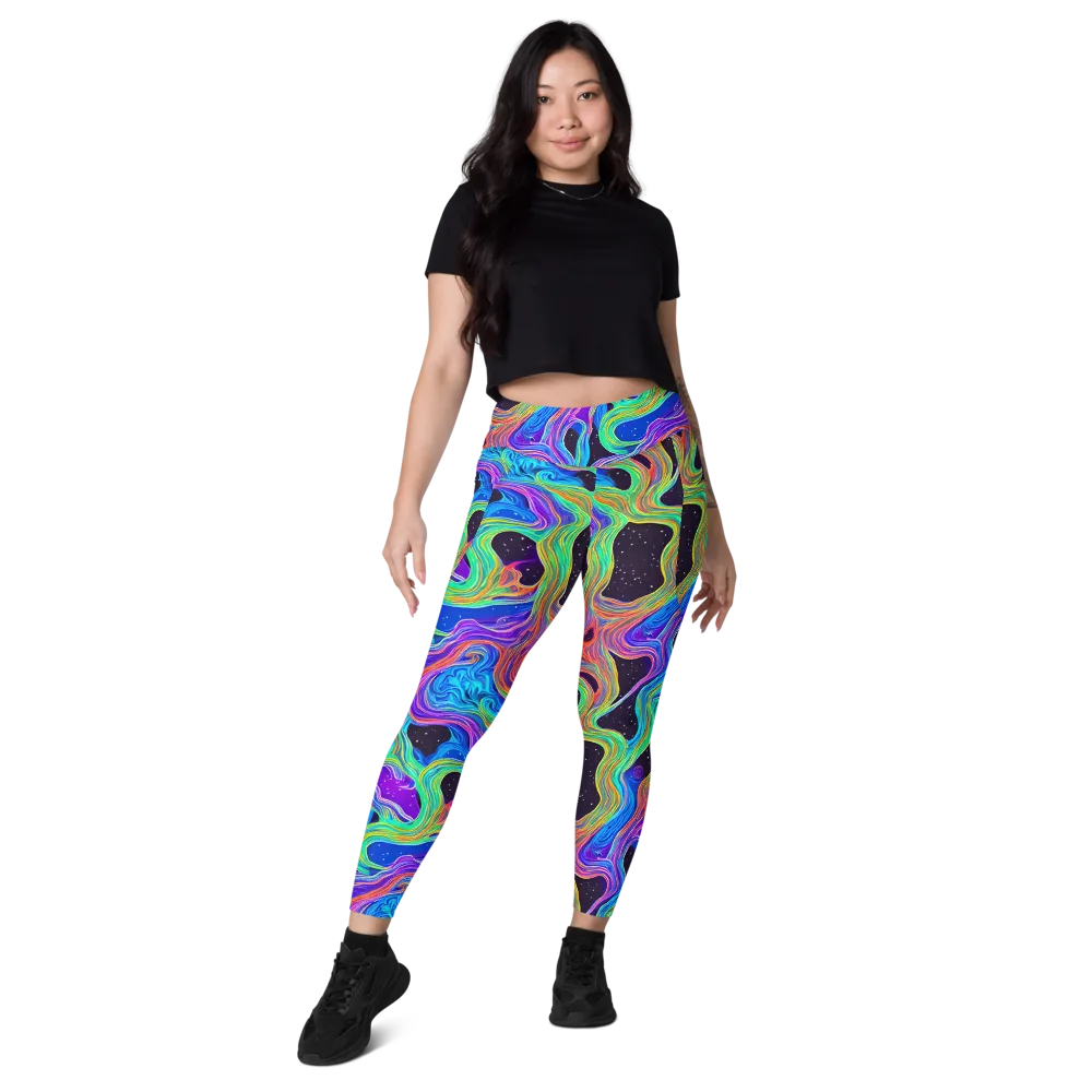 Infinite Chromatics on Leggings with Pockets — Front