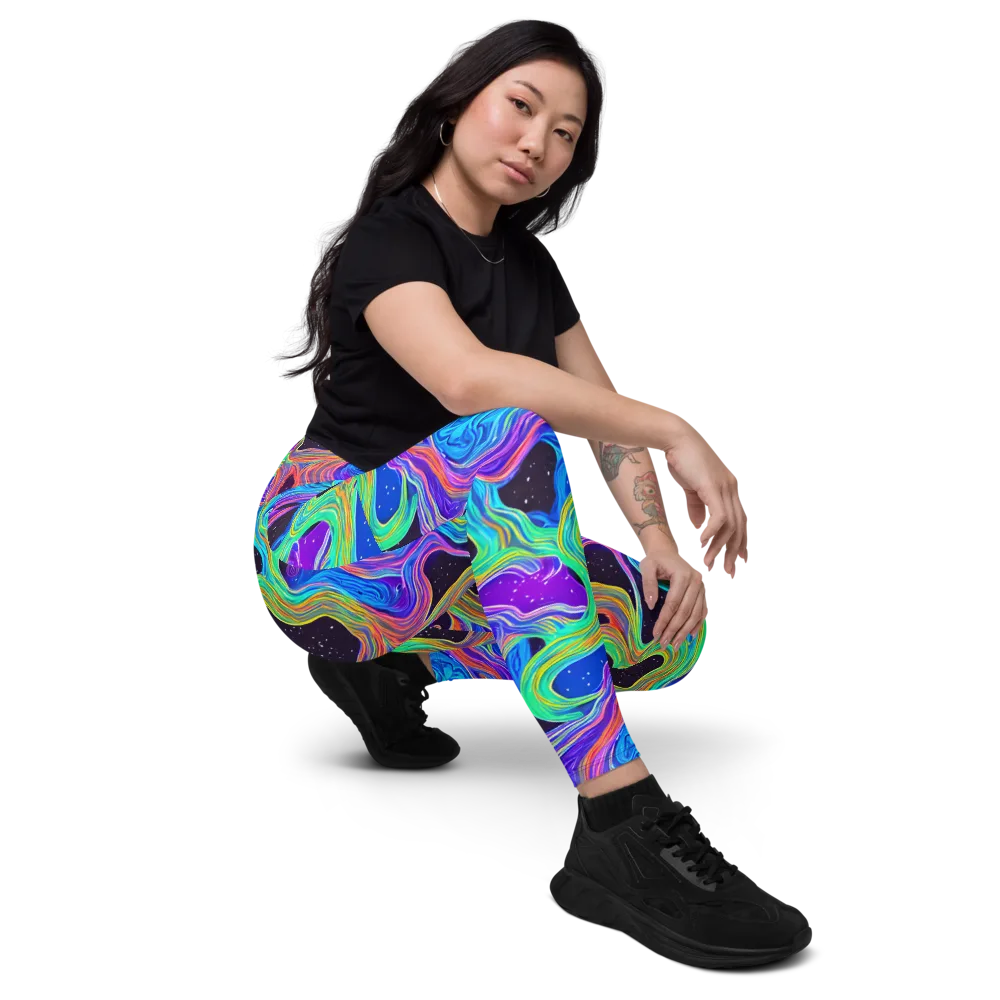 Infinite Chromatics on Leggings with Pockets — Right Front