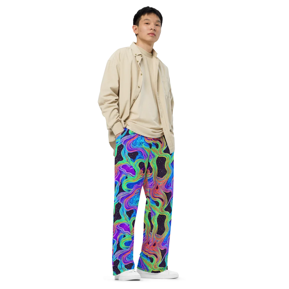 Infinite Chromatics on Wide-Leg Pants — Right Front