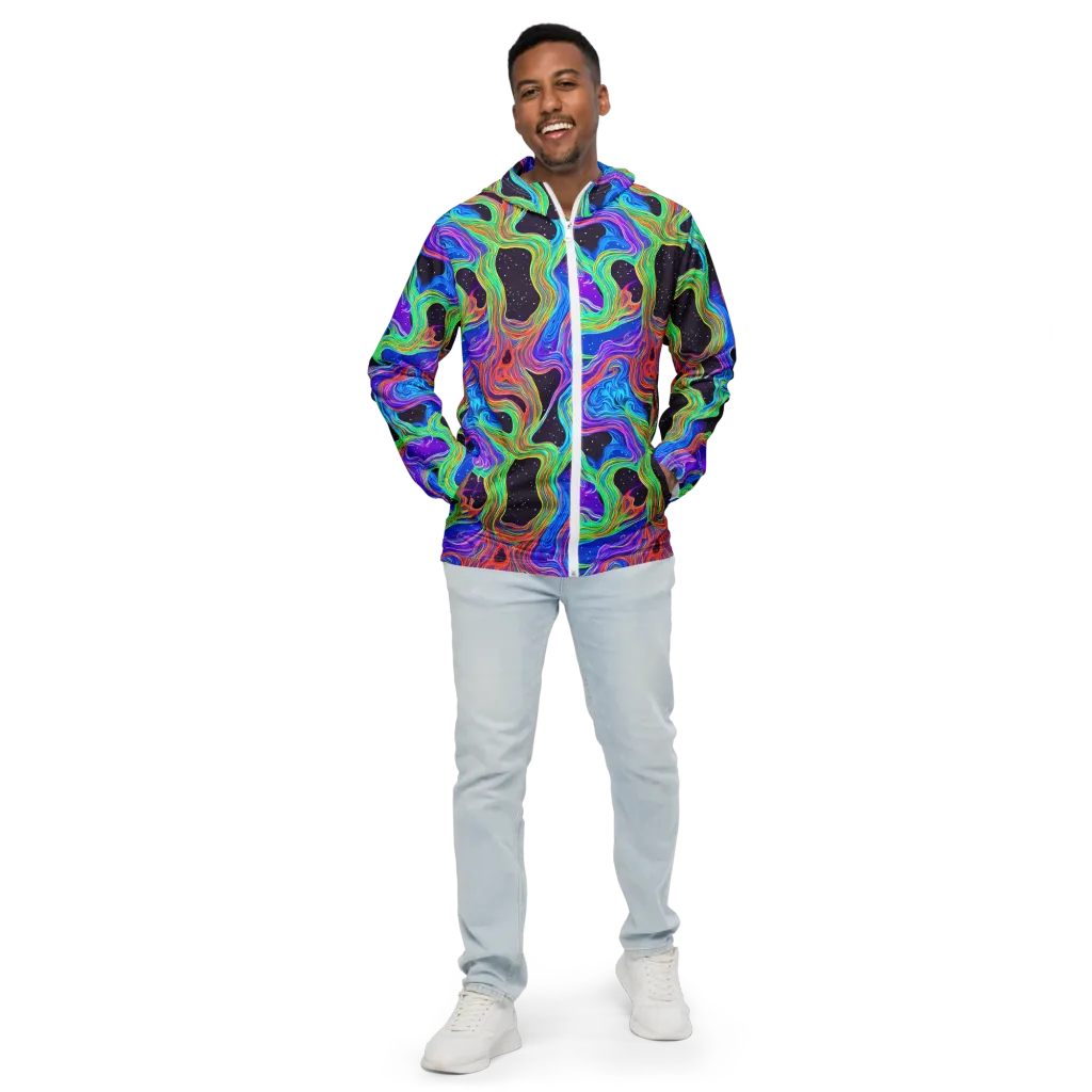Infinite Chromatics on Men's Windbreaker — Front
