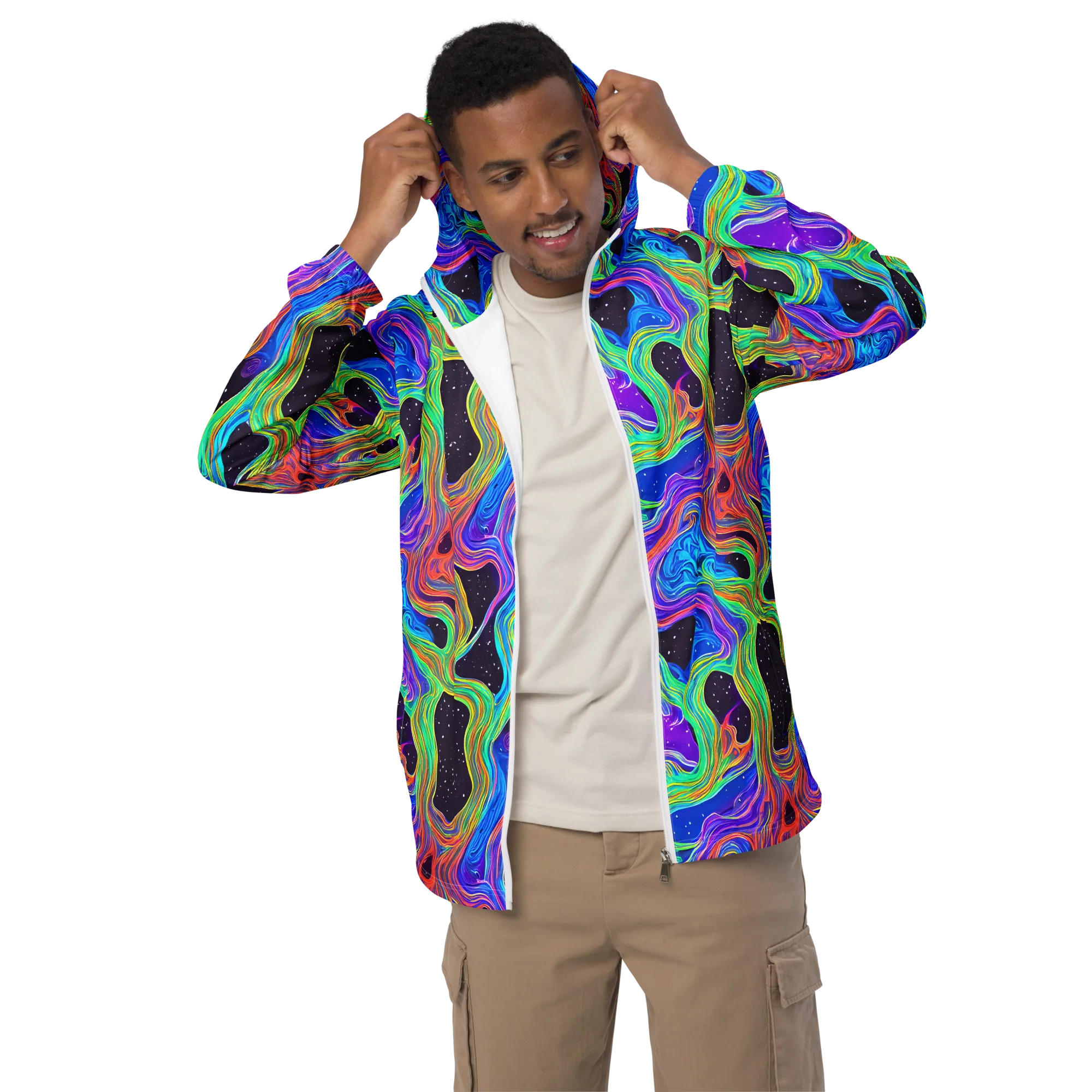 Infinite Chromatics on Men's Windbreaker — Front