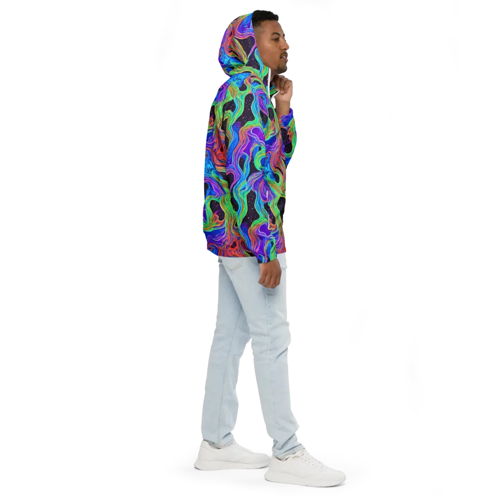 Infinite Chromatics on Men's Windbreaker — Right