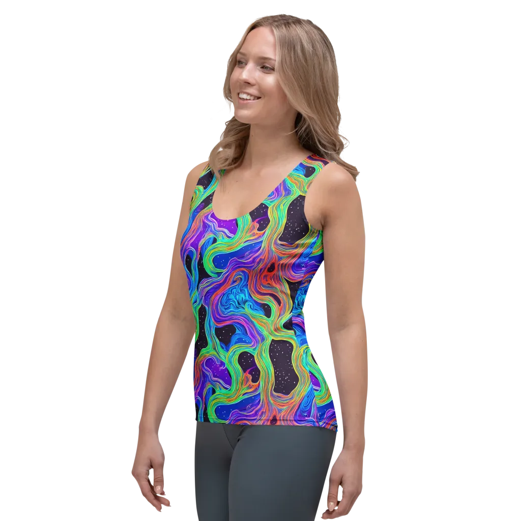 Infinite Chromatics on Women's Tank Top — Left Front