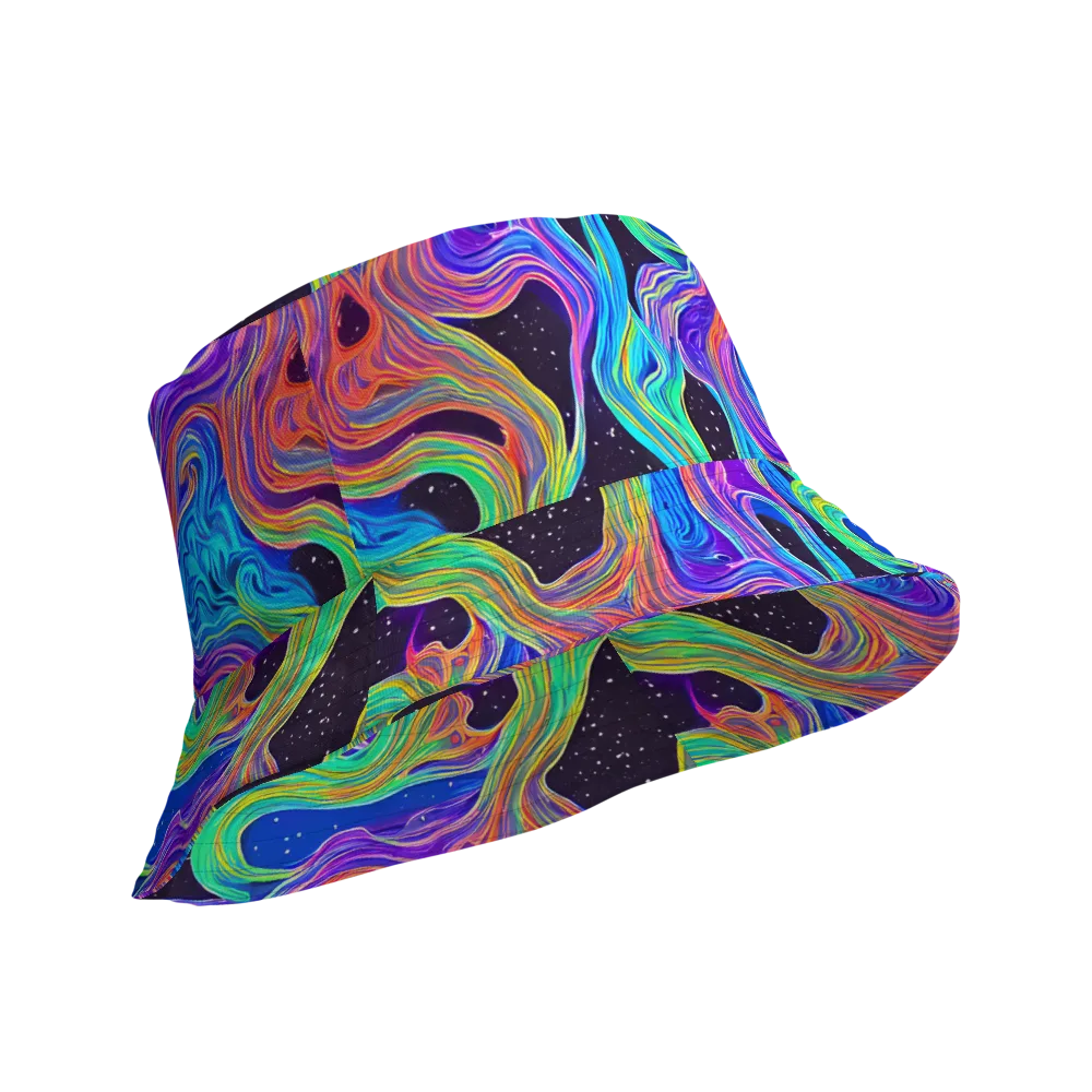 Infinite Chromatics on Reversible Bucket Hat — Product details Outside