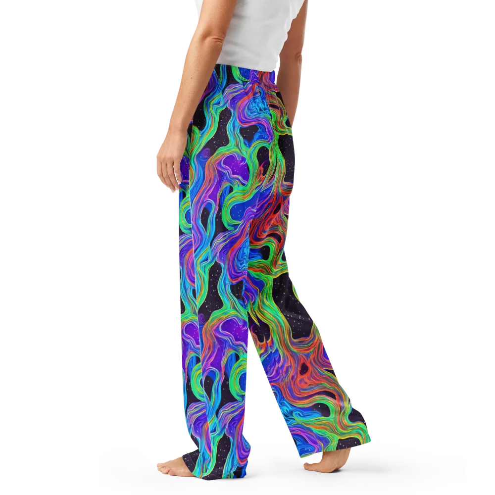 Infinite Chromatics on Women's Pajama Pants — Left
