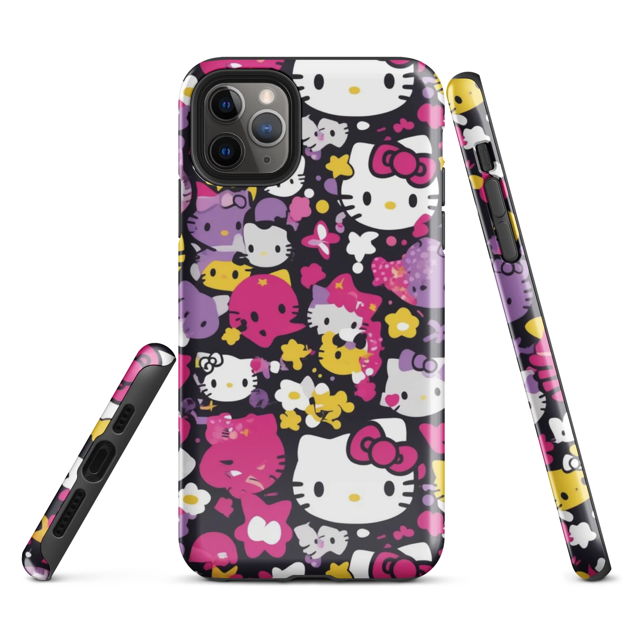 Neon Kitty Carnival on Tough Case for iPhone® — Front