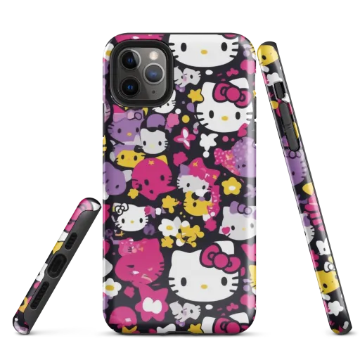 Neon Kitty Carnival on a Tough Case for iPhone®