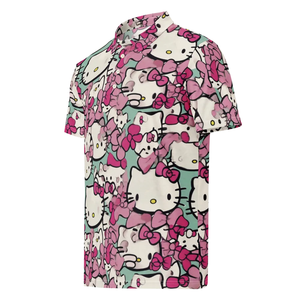 Bowberry Parade on Men's Slim Fit Polo Shirt — Left Front