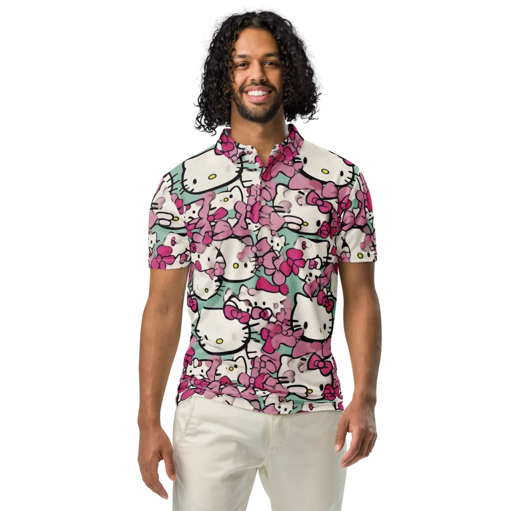 Bowberry Parade on Men's Slim Fit Polo Shirt — Front