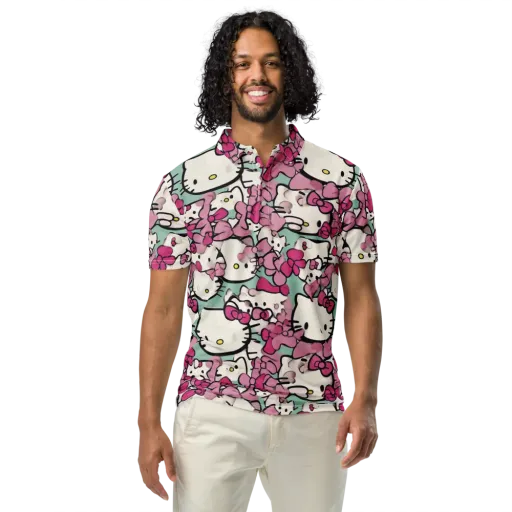Bowberry Parade on a Men's Slim Fit Polo Shirt