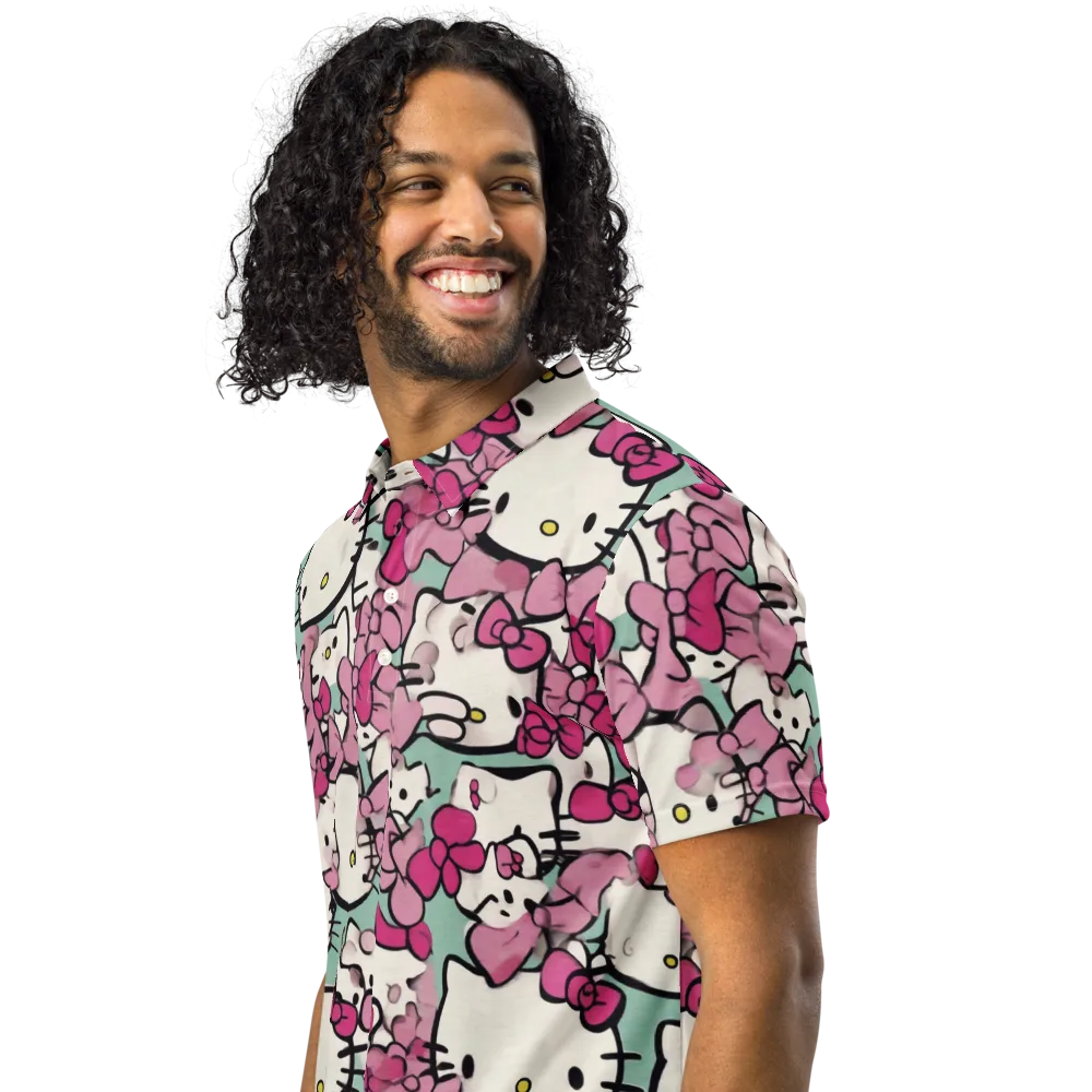 Bowberry Parade on Men's Slim Fit Polo Shirt — Left Front