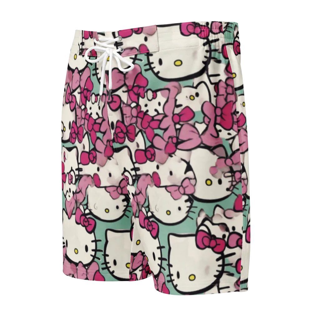 Bowberry Parade on Men's Board Shorts — Front