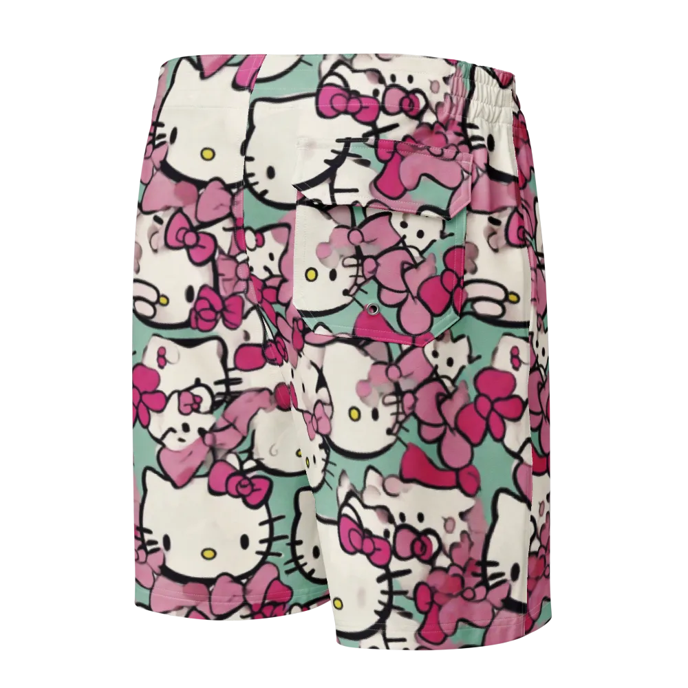 Bowberry Parade on Men's Board Shorts — Back