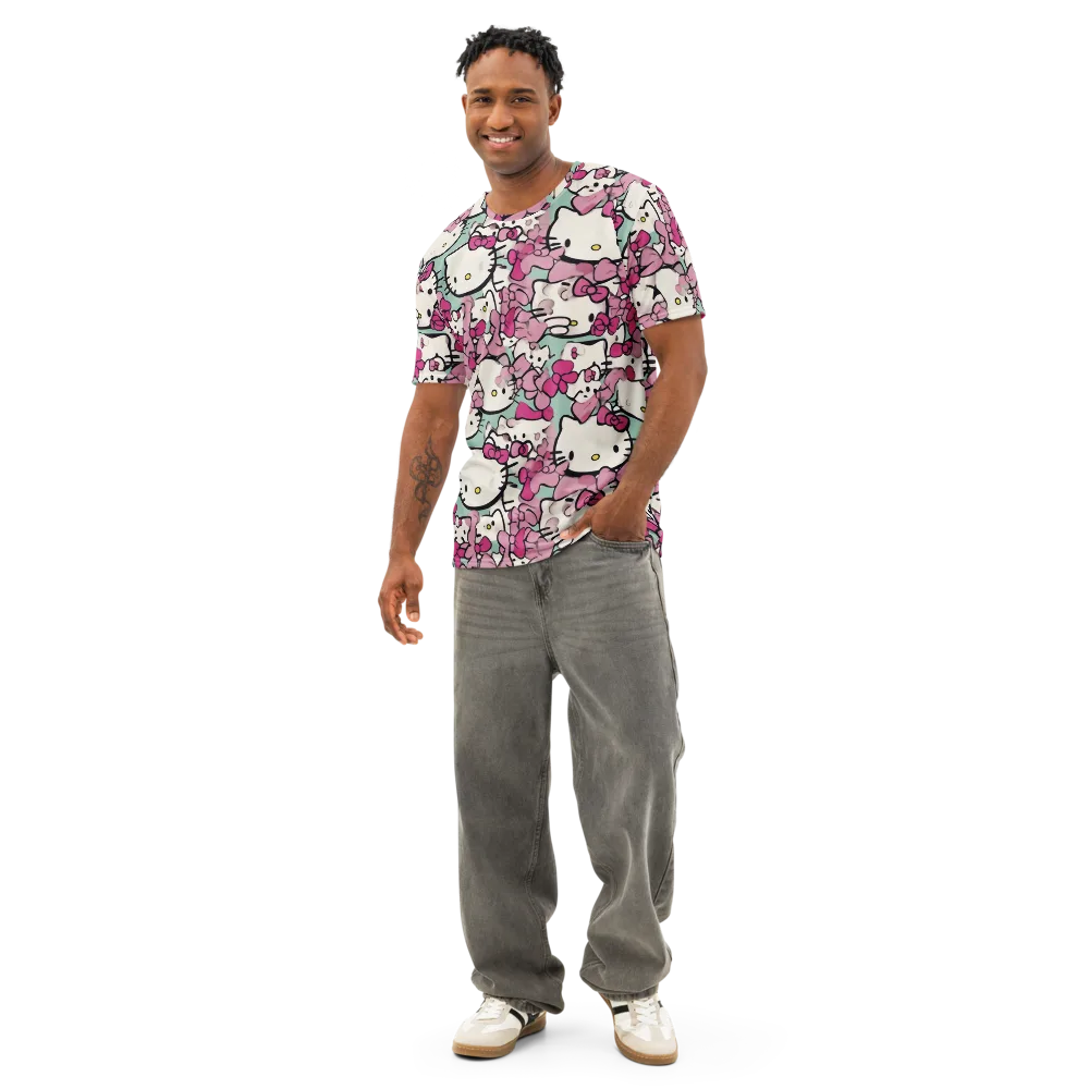 Bowberry Parade on Men's Cotton Crew Neck T-Shirt — Front