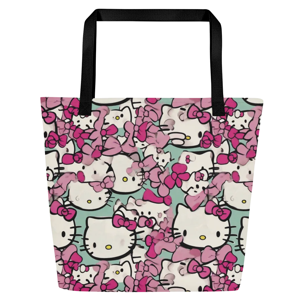 Bowberry Parade on Large Tote Bag W/ Pocket — Front
