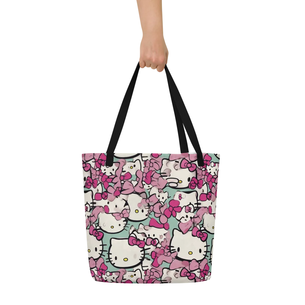 Bowberry Parade on Large Tote Bag W/ Pocket — Front