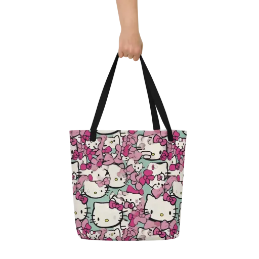 Bowberry Parade on a Large Tote Bag W/ Pocket