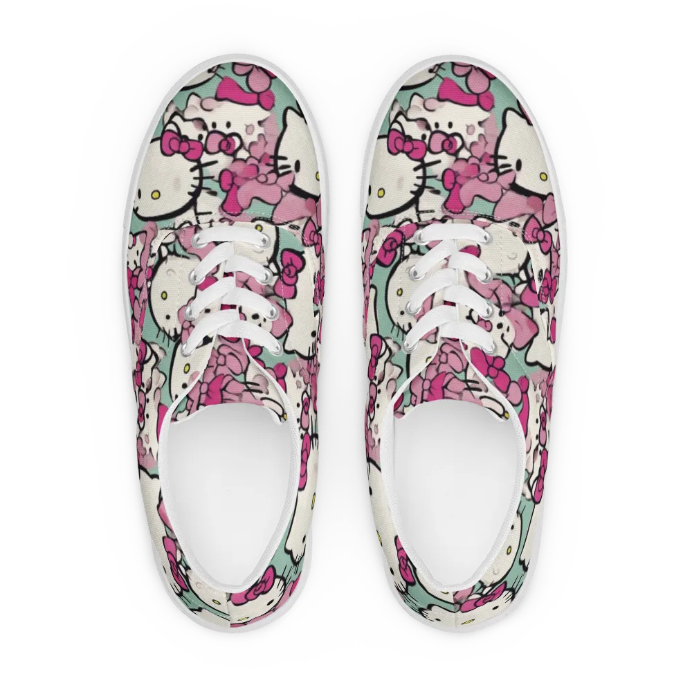 Bowberry Parade on Men's Lace-Up Canvas Shoes — Front