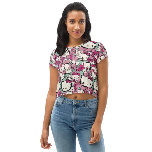 Bowberry Parade on a Crop Tee