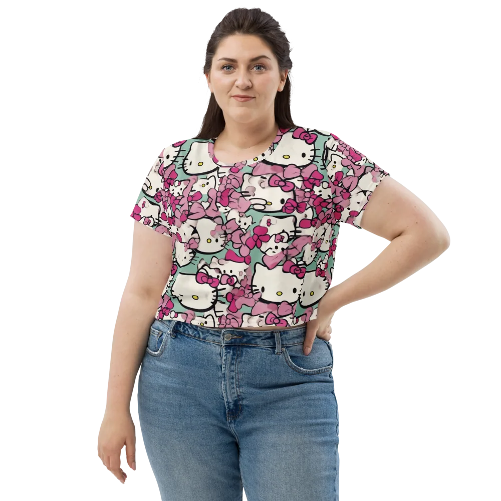 Bowberry Parade on Crop Tee — Front