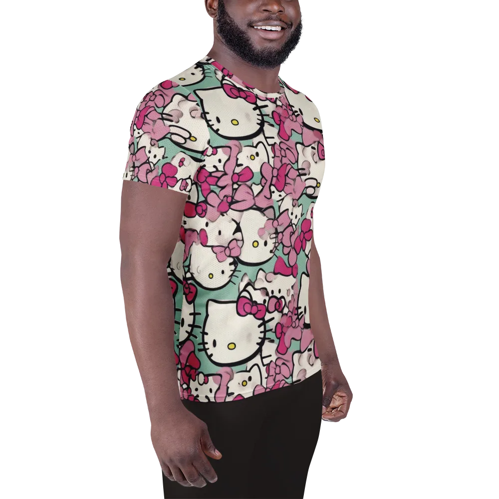 Bowberry Parade on Men's Athletic T-Shirt — Right